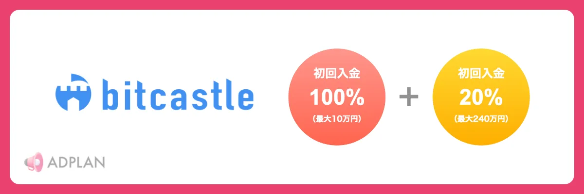 bitcastleの入金ボーナス